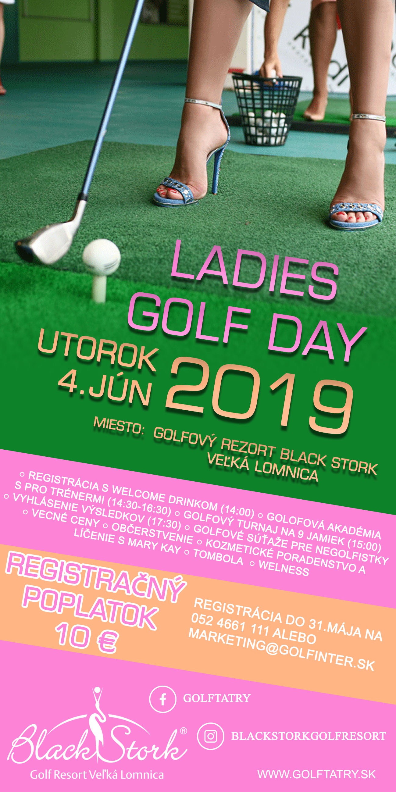 Ladies golf day Región Vysoké Tatry