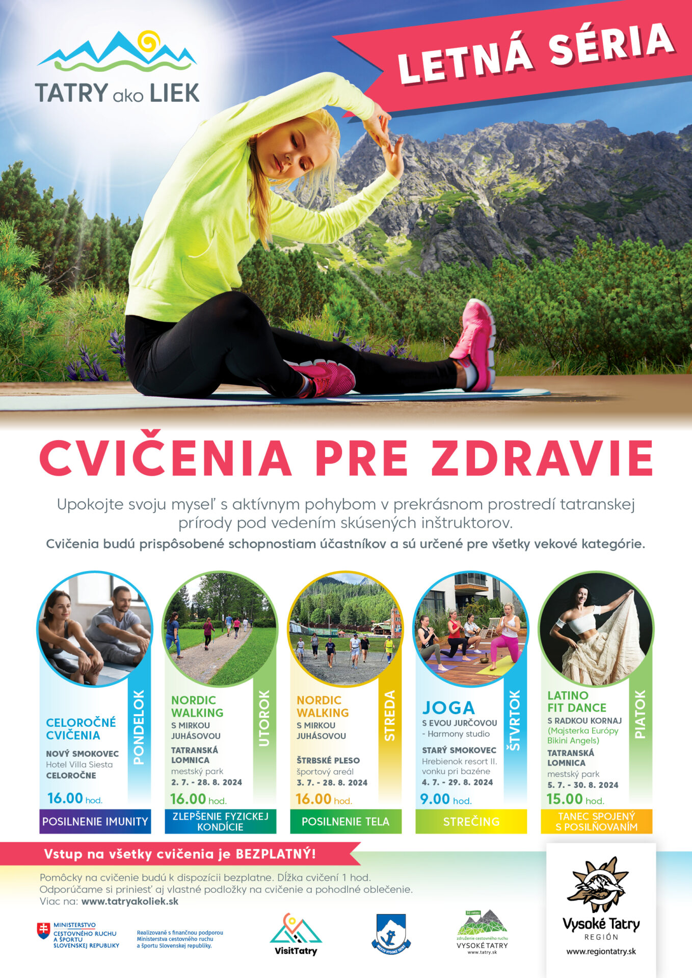Tatry ako liek – NORDIC WALKING s Mirkou Juhásovou