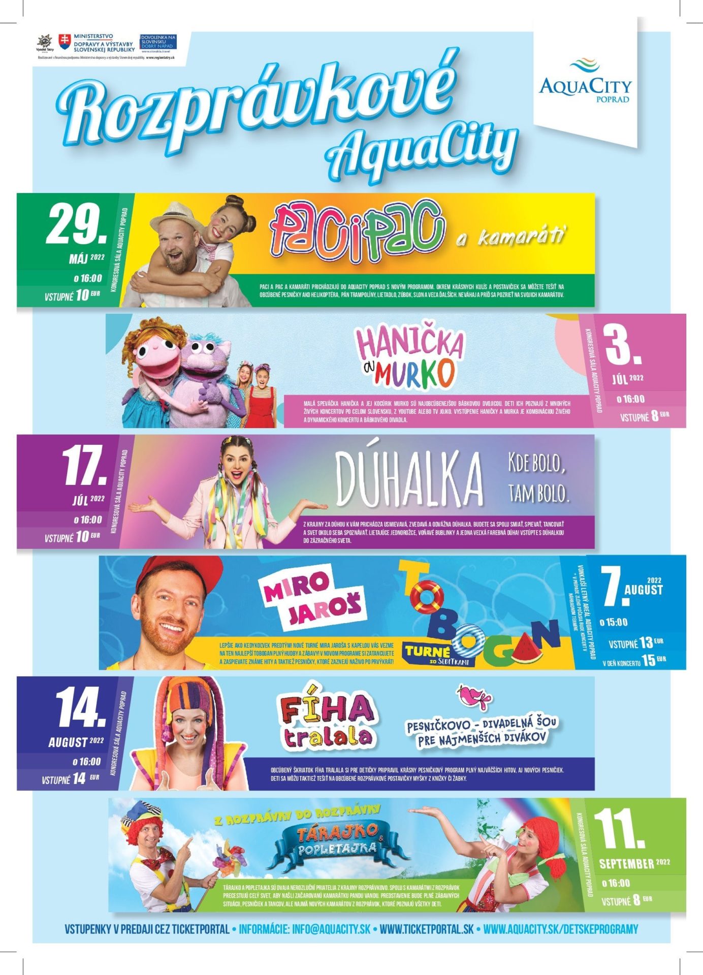 Rozprávkové AquaCity – Tárajko a Popletajka