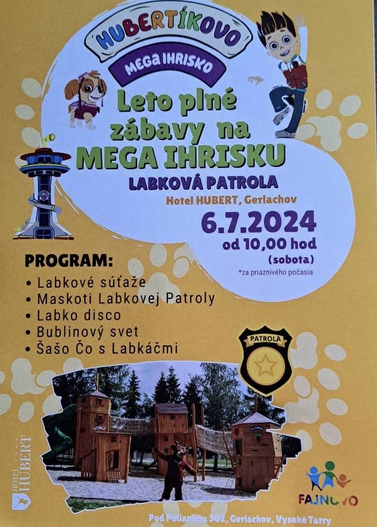 Z rozprávky do rozprávky na megaihrisku Hubertíkovo