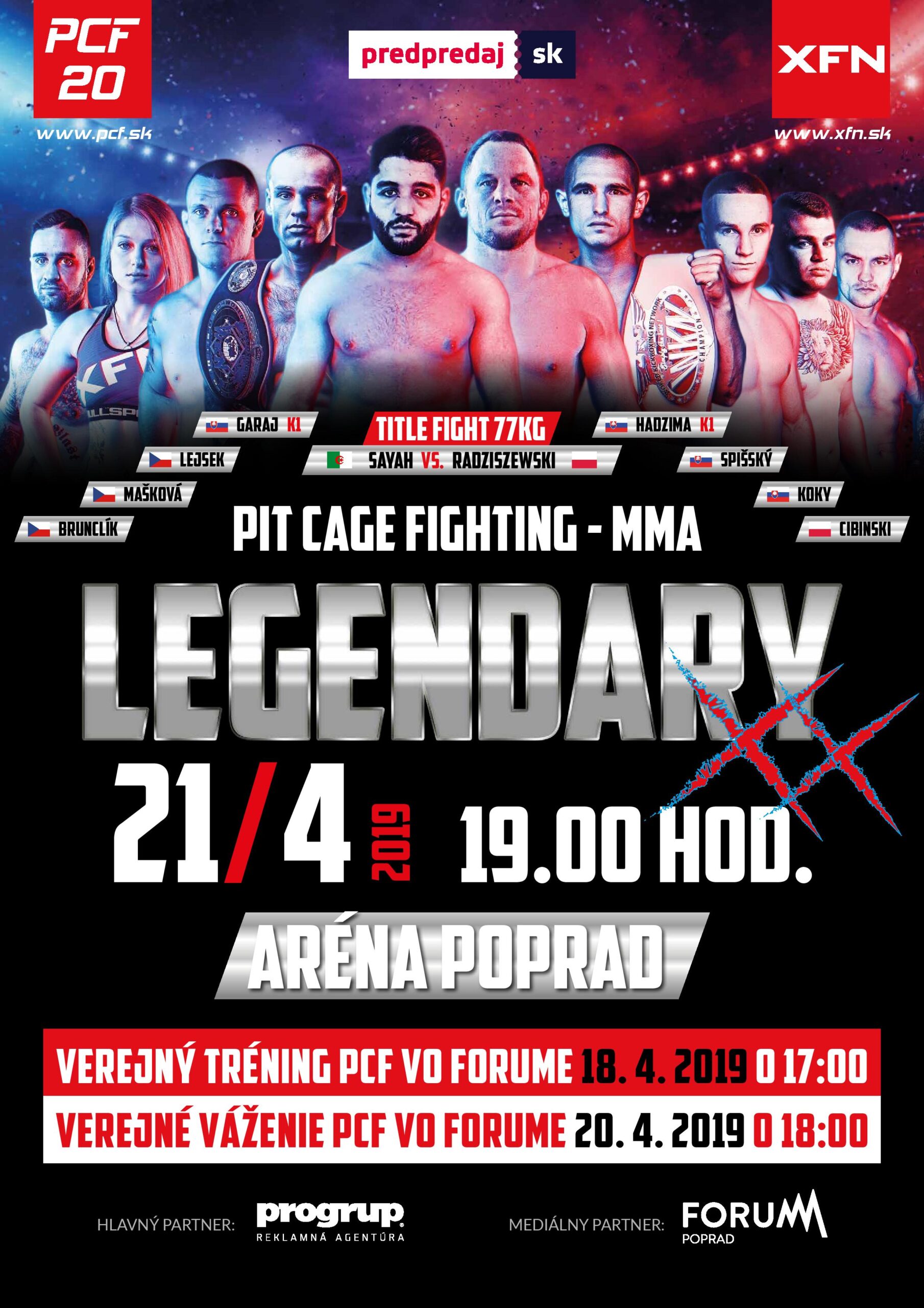 MMA – PCF 20 LEGENDARY