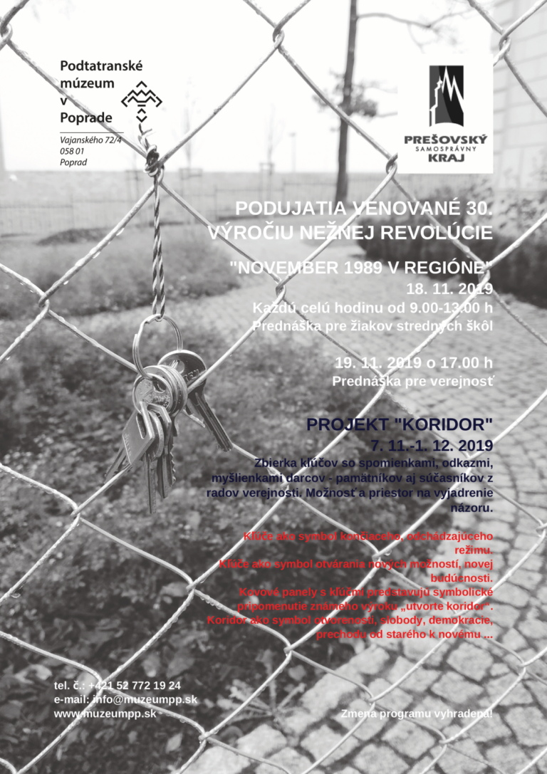 November ’89 v regióne