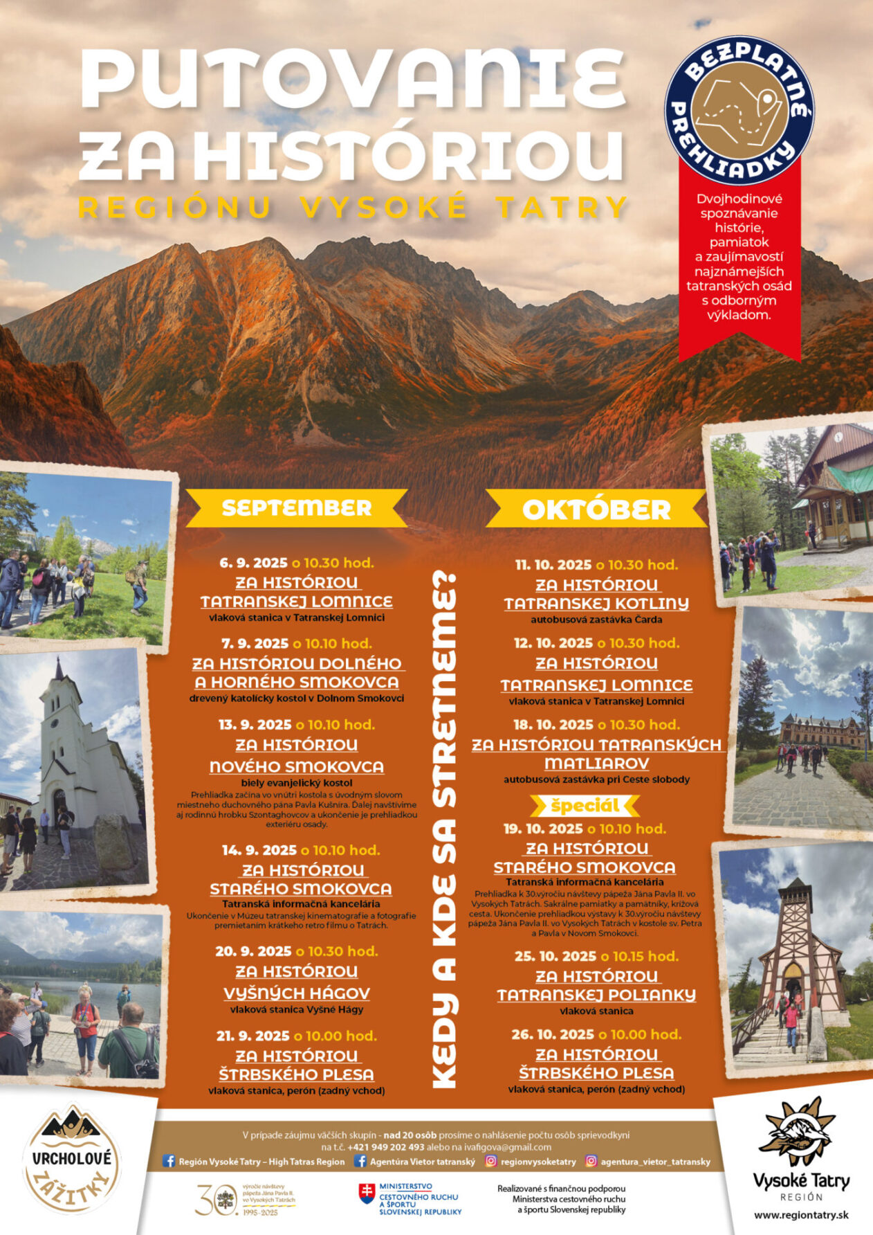 PUTOVANIE ZA HISTÓRIOU REGIÓNU VYSOKÉ TATRY – ŠTRBSKÉ PLESO