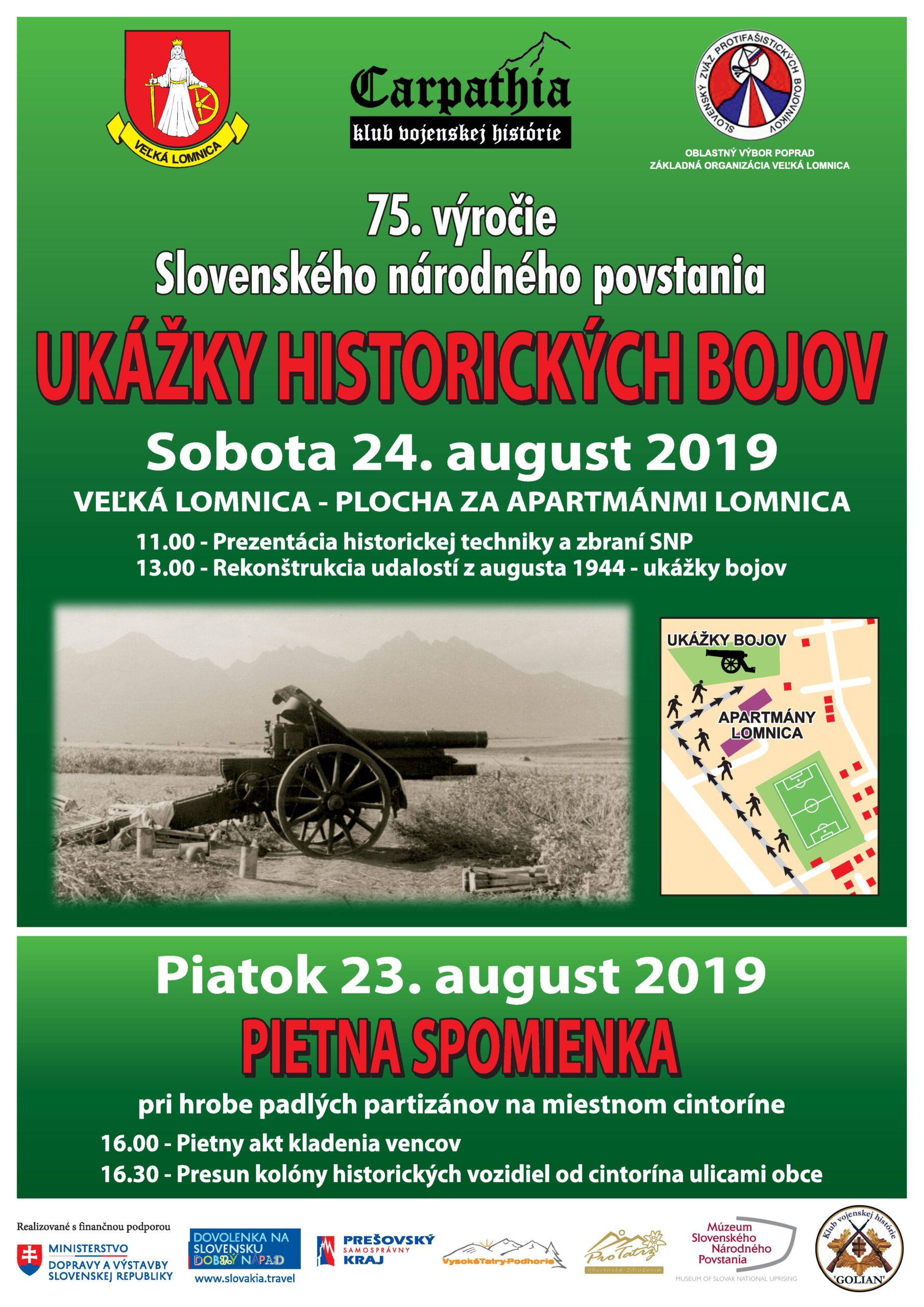 Ukážky historických bojov a pietna spomienka