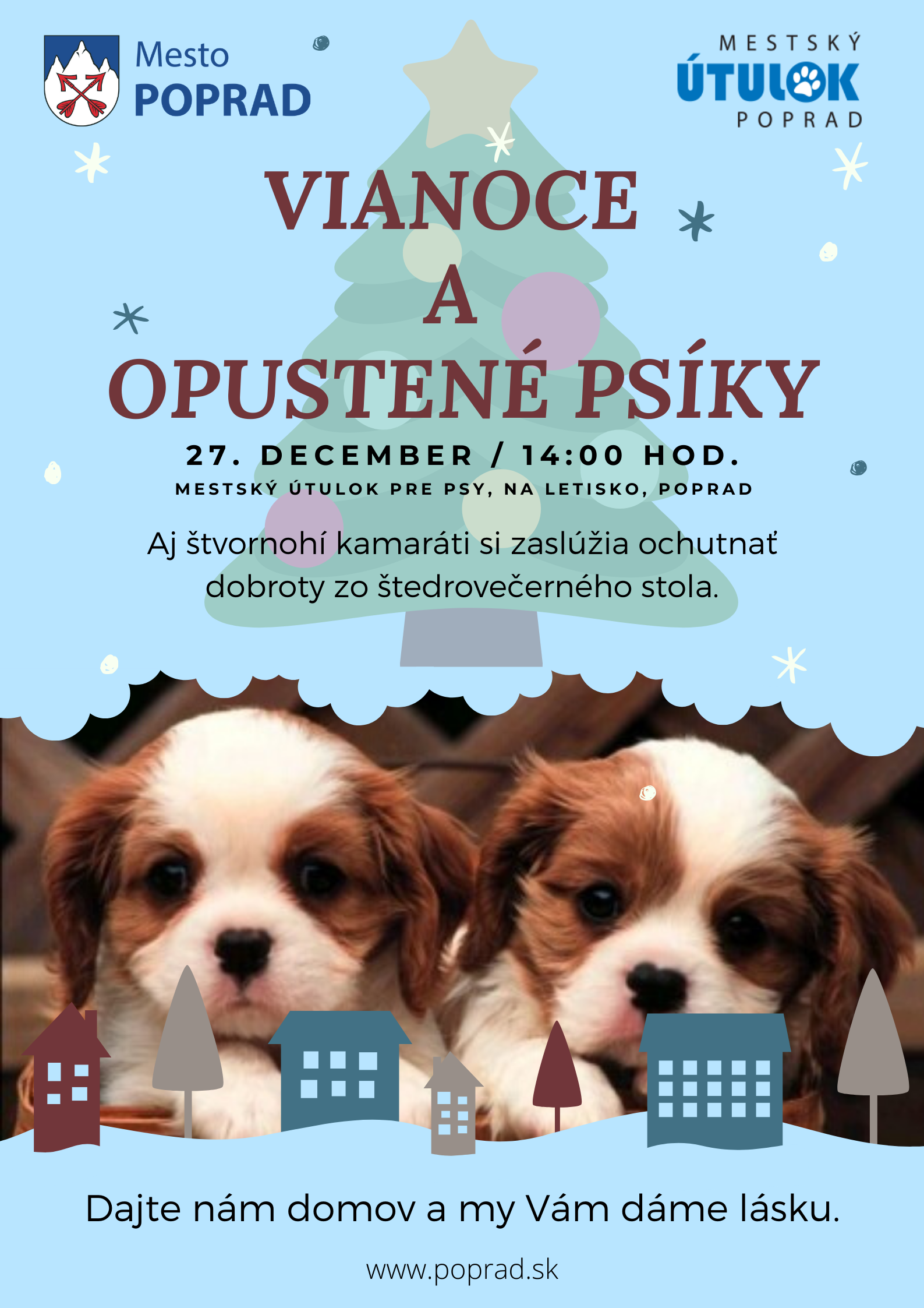 Vianoce a opustené psíky