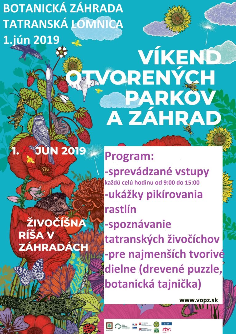 Víkend otvorených parkov a záhrad
