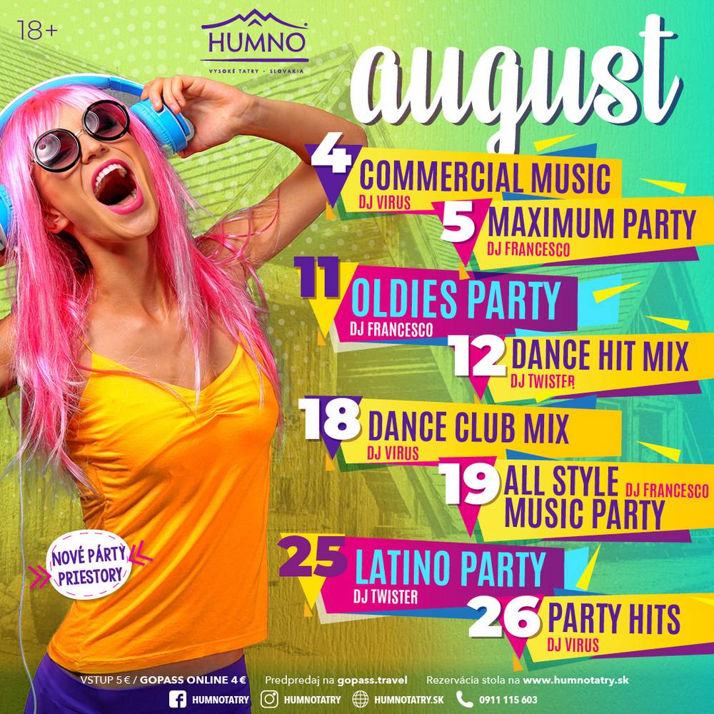 Humno Tatry – Oldies party, Dance hit mix