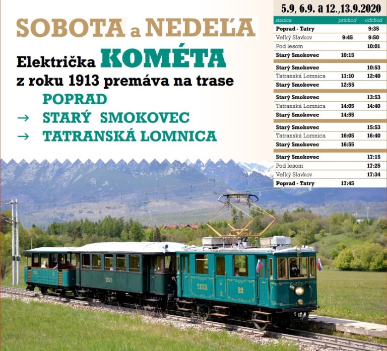 Jazda historickej električky Kométa