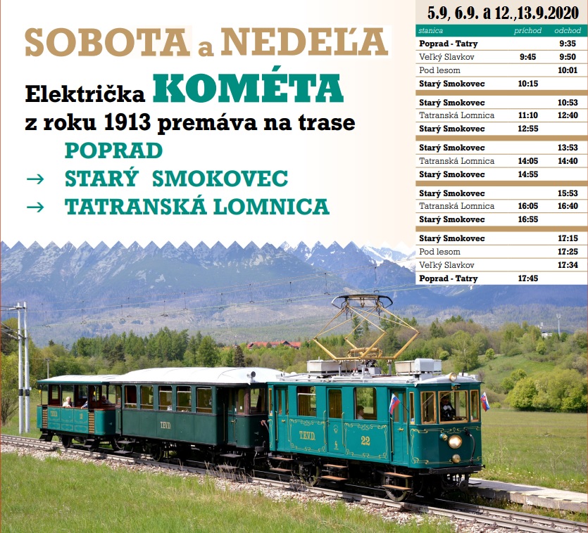 Jazda historickej električky Kométa