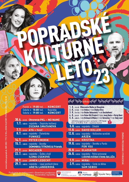 Popradské kultúrne leto – KONCERT GLADIATOR