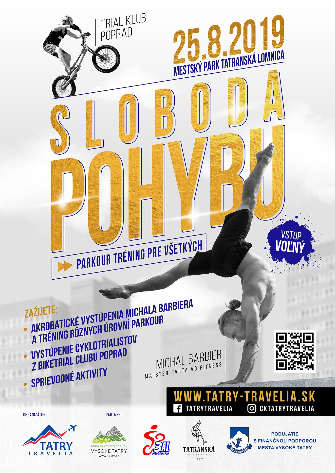 Sloboda pohybu – parkour tréning pre všetkých