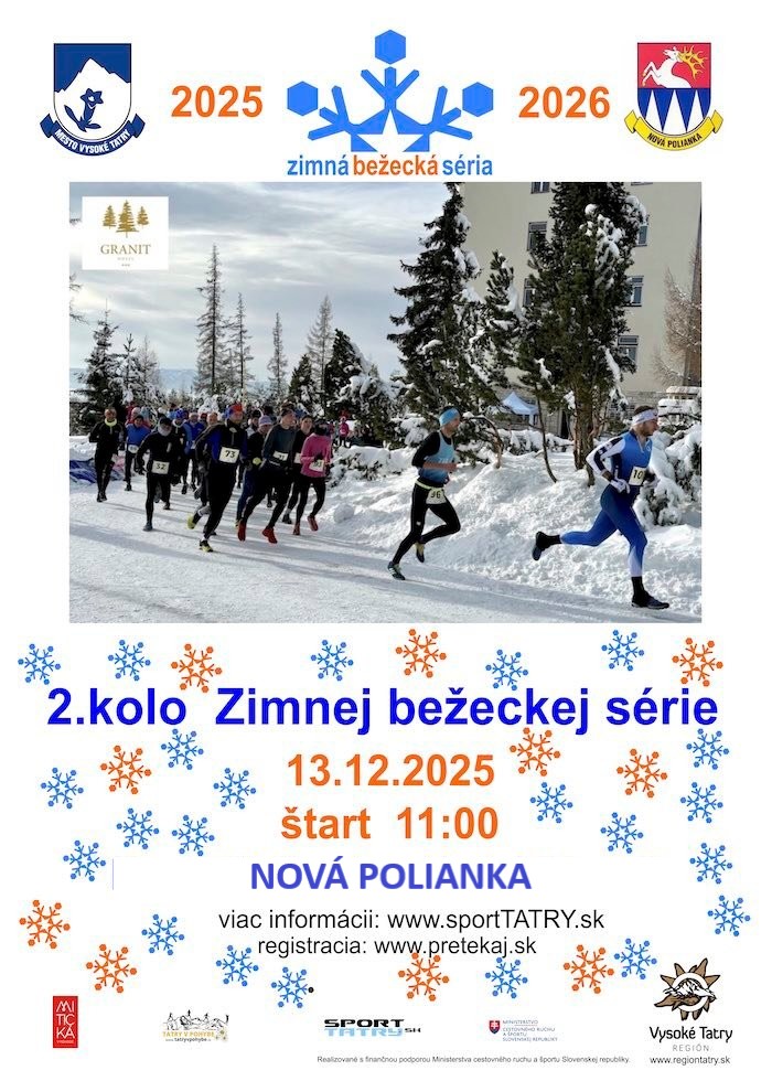 Zimná bežecká séria – 2. kolo – Nová Polianka